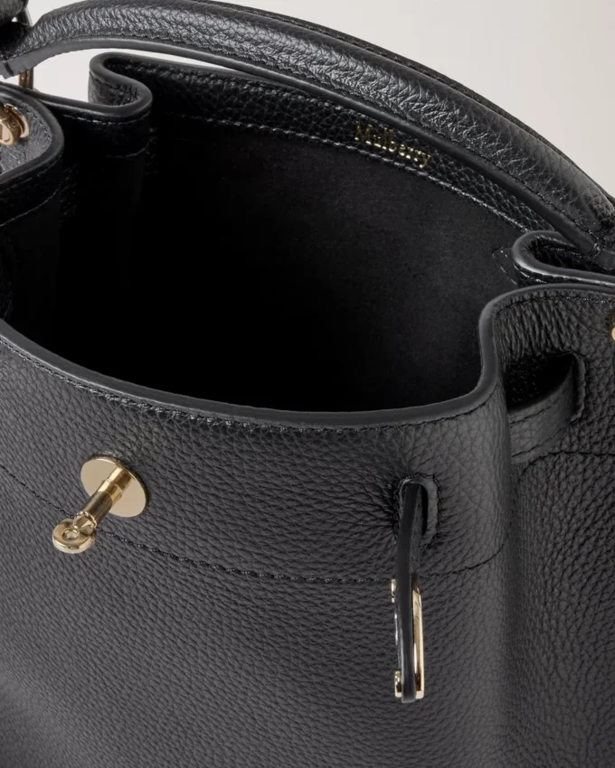 Mini Islington Bucket Black Small Classic Grain Mini Islington Bucket Black Small Classic Grain