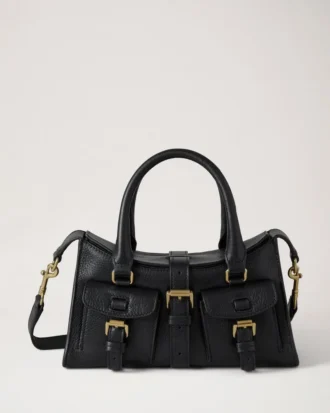 Mini Roxanne Black High Shine Leather Roxanne