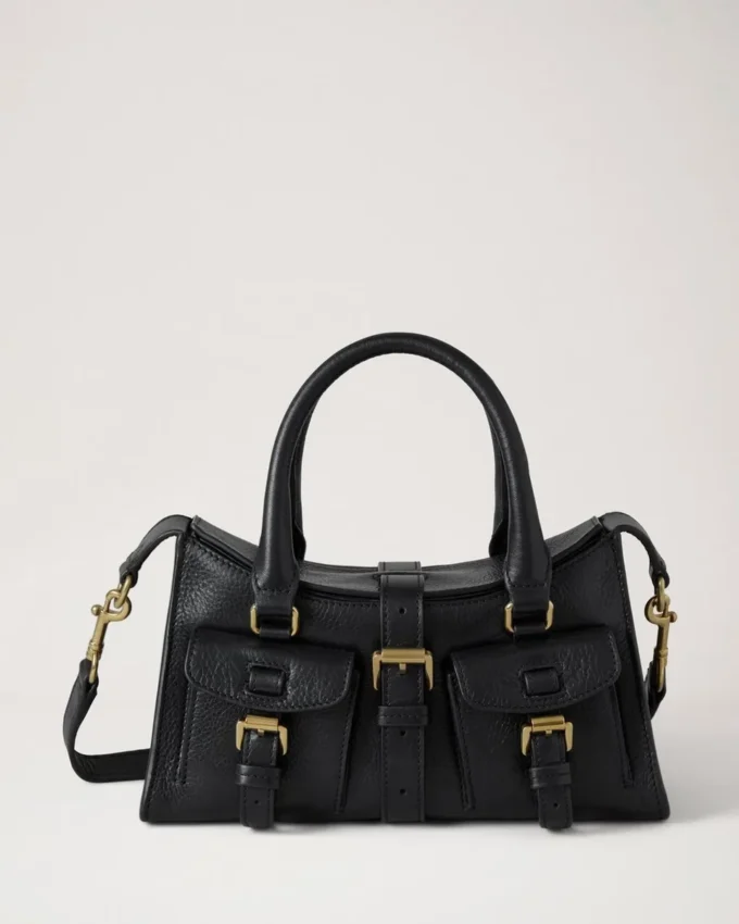 Mini Roxanne Black High Shine Leather Roxanne Mini Roxanne Black High Shine Leather Roxanne