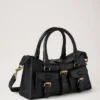 Mini Roxanne Black High Shine Leather Roxanne Mini Roxanne Black High Shine Leather Roxanne