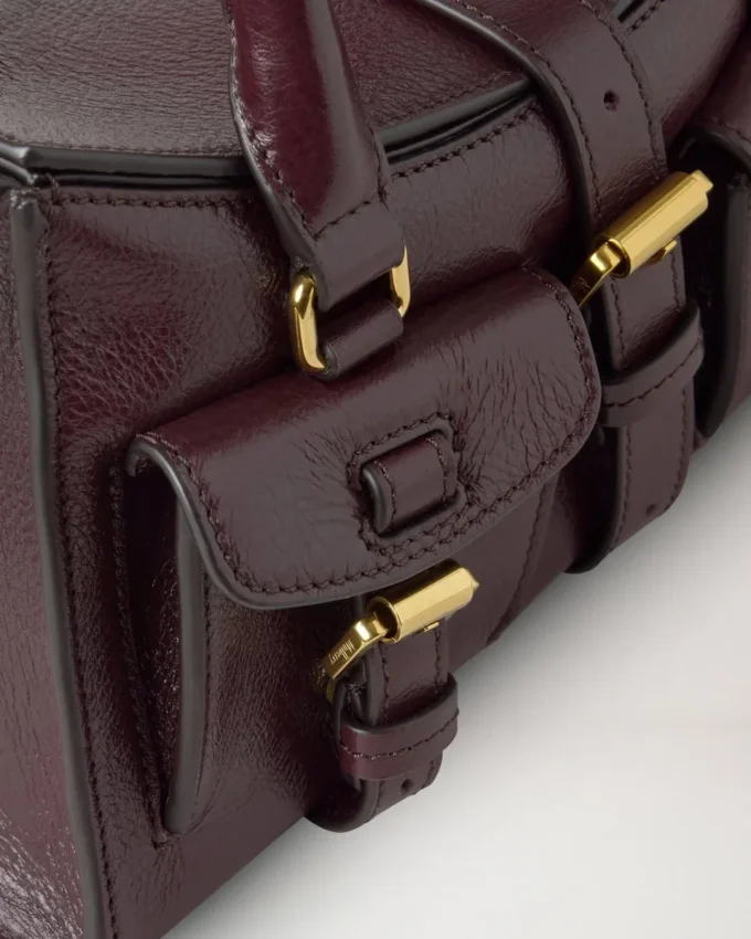 Mini Roxanne Oxblood High Shine Leather Gifts for Her Mini Roxanne Oxblood High Shine Leather Gifts for Her