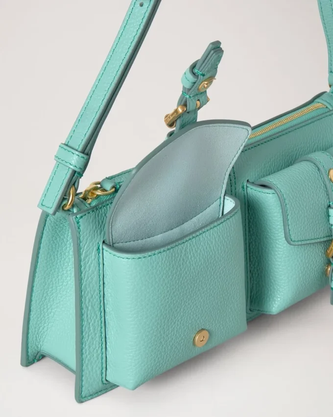 Mini Roxanne Shoulder Bag Marina Blue Small Classic Grain Mini Roxanne Shoulder Bag Marina Blue Small Classic Grain