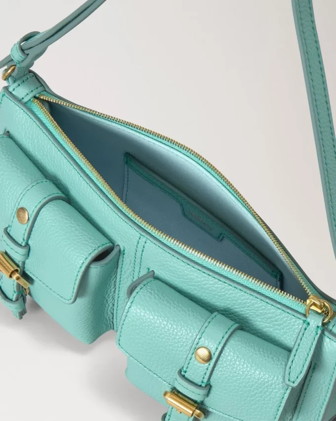 Mini Roxanne Shoulder Bag Marina Blue Small Classic Grain Mini Roxanne Shoulder Bag Marina Blue Small Classic Grain