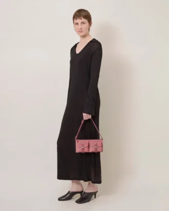 Mini Roxanne Shoulder Bag Pink Scrumpy Suede Roxanne