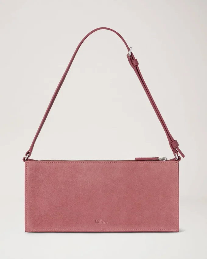 Mini Roxanne Shoulder Bag Pink Scrumpy Suede Roxanne