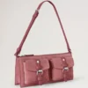 Mini Roxanne Shoulder Bag Pink Scrumpy Suede Roxanne
