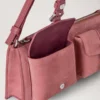 Mini Roxanne Shoulder Bag Pink Scrumpy Suede Roxanne