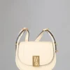 Mini Sadie Satchel Pre-Loved Eggshell High Shine Leather