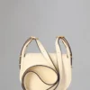 Mini Sadie Satchel Pre-Loved Eggshell High Shine Leather