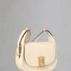 Mini Sadie Satchel Pre-Loved Eggshell High Shine Leather