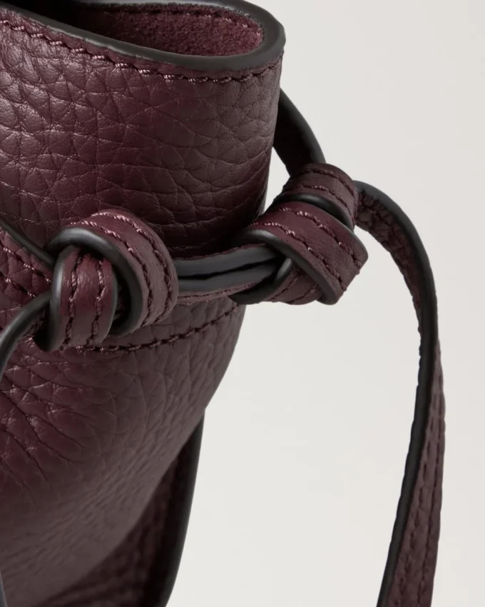 Mini Soft Bayswater Black Cherry Heavy Grain Women