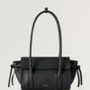 Mini Soft Bayswater Black Heavy Grain Women