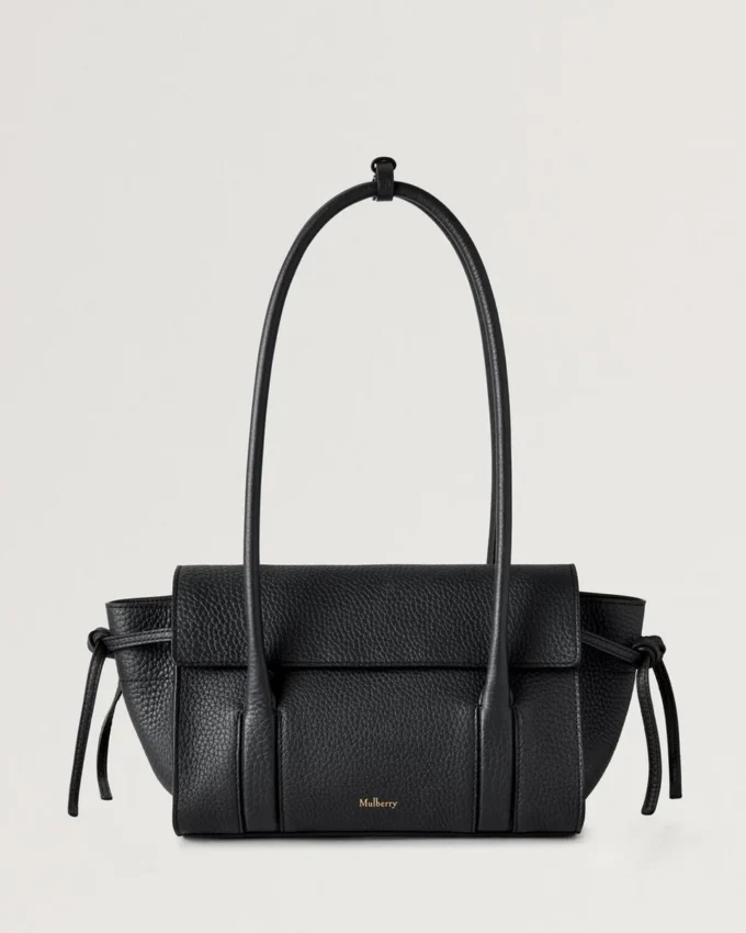 Mini Soft Bayswater Black Heavy Grain Women