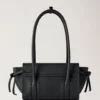 Mini Soft Bayswater Black Heavy Grain Women