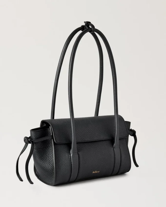 Mini Soft Bayswater Black Heavy Grain Women