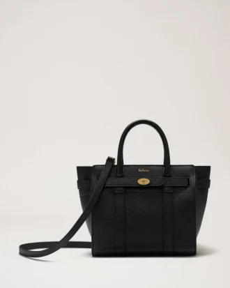 mini zipped bayswater black small classic grain 1 330x413 - Mini Zipped Bayswater Black Small Classic Grain