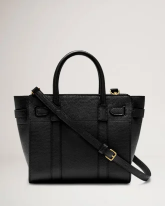 mini zipped bayswater black small classic grain 2 330x413 - Mini Zipped Bayswater Black Small Classic Grain
