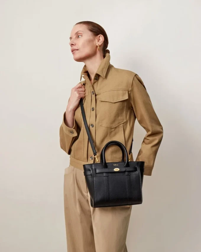 Mini Zipped Bayswater Black Small Classic Grain Mini Zipped Bayswater Black Small Classic Grain