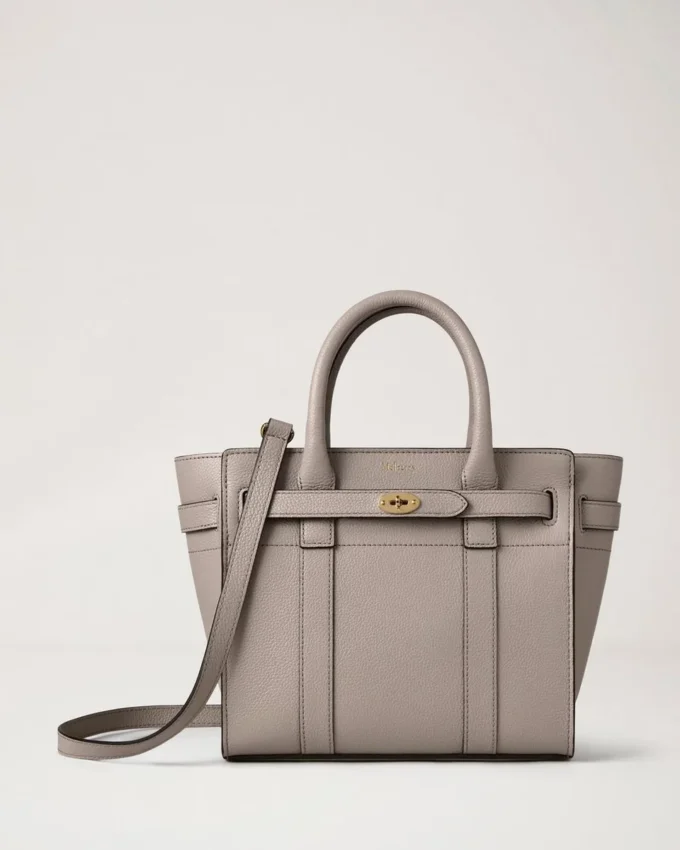 Mini Zipped Bayswater Cashmere Taupe Small Classic Grain Mini Zipped Bayswater Cashmere Taupe Small Classic Grain