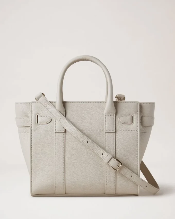 Mini Zipped Bayswater Chalk Small Classic Grain Mini Zipped Bayswater Chalk Small Classic Grain