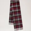 Mulberry Heritage Check Scarf Navy & Lancaster Red Merino Wool Mulberry Heritage Check Scarf Navy & Lancaster Red Merino Wool