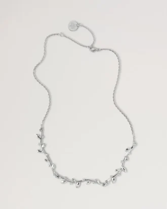 Mulberry Leaf Necklace Silver Sterling Silver Women