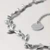 Mulberry Leaf Necklace Silver Sterling Silver Women Mulberry Leaf Necklace Silver Sterling Silver Women