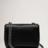 Mulberry Lily in Black Glossy Goat with Silver Tone