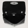 Mulberry Lily in Black Glossy Goat with Silver Tone