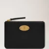 Mulberry Plaque Small Zip Coin Pouch Black Small Classic Grain Mulberry Plaque Small Zip Coin Pouch Black Small Classic Grain