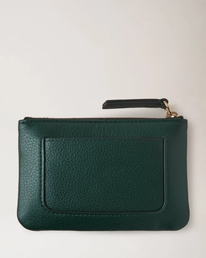 Mulberry Plaque Small Zip Coin Pouch Mulberry Green Small Classic Grain Mulberry Plaque Small Zip Coin Pouch Mulberry Green Small Classic Grain