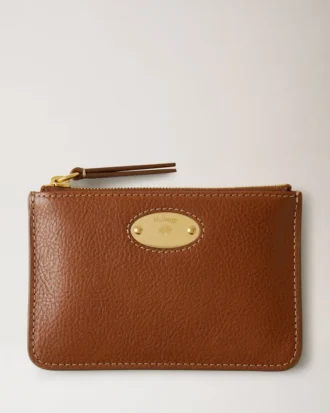 Mulberry Plaque Small Zip Coin Pouch Oak Nvt Women