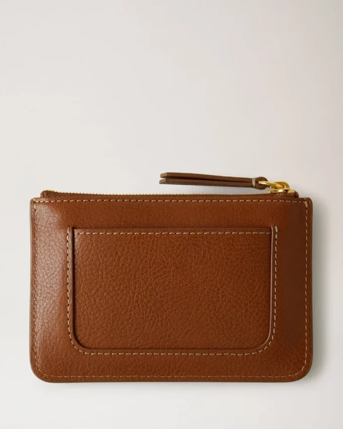 Mulberry Plaque Small Zip Coin Pouch Oak Nvt Women Mulberry Plaque Small Zip Coin Pouch Oak Nvt Women