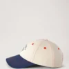 Mulberry Tree Baseball Cap – Colour Block Ecru & Night Sky Cotton Mulberry Tree Baseball Cap – Colour Block Ecru & Night Sky Cotton