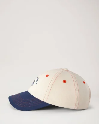 Mulberry Tree Baseball Cap – Colour Block Ecru & Night Sky Cotton