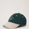Mulberry Tree Baseball Cap – Colour Block Mulberry Green & Ecru Cotton Mulberry Tree Baseball Cap – Colour Block Mulberry Green & Ecru Cotton