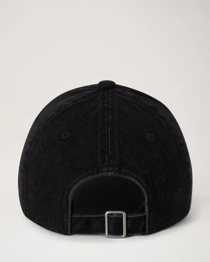 Mulberry Tree Baseball Cap – Denim Washed Black Denim Cotton
