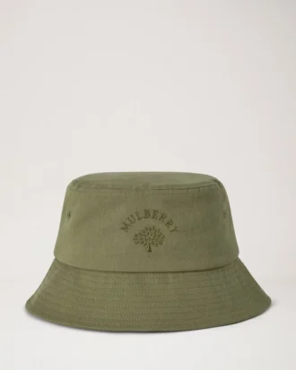 Mulberry Tree Bucket Hat Khaki Cotton Women
