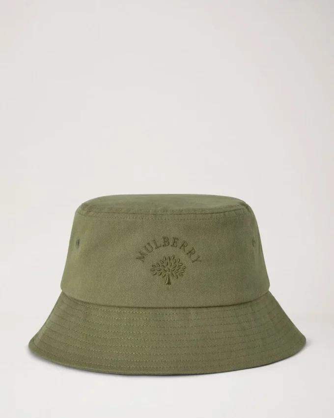 Mulberry Tree Bucket Hat Khaki Cotton Women Mulberry Tree Bucket Hat Khaki Cotton Women