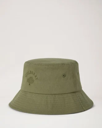 Mulberry Tree Bucket Hat Khaki Cotton Women