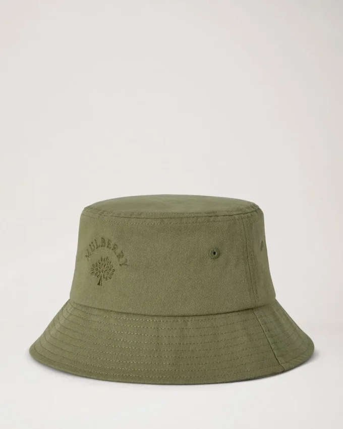 Mulberry Tree Bucket Hat Khaki Cotton Women Mulberry Tree Bucket Hat Khaki Cotton Women