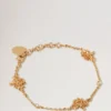 Mulberry Tree Charm Bracelet Gold Plated Brass Women Mulberry Tree Charm Bracelet Gold Plated Brass Women