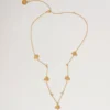 Mulberry Tree Charm Necklace Gold Plated Brass Women Mulberry Tree Charm Necklace Gold Plated Brass Women