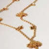 Mulberry Tree Charm Necklace Gold Plated Brass Women Mulberry Tree Charm Necklace Gold Plated Brass Women