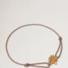 Mulberry Tree Cord Bracelet Teak Sterling Silver & Cord Mulberry Tree Cord Bracelet Teak Sterling Silver & Cord