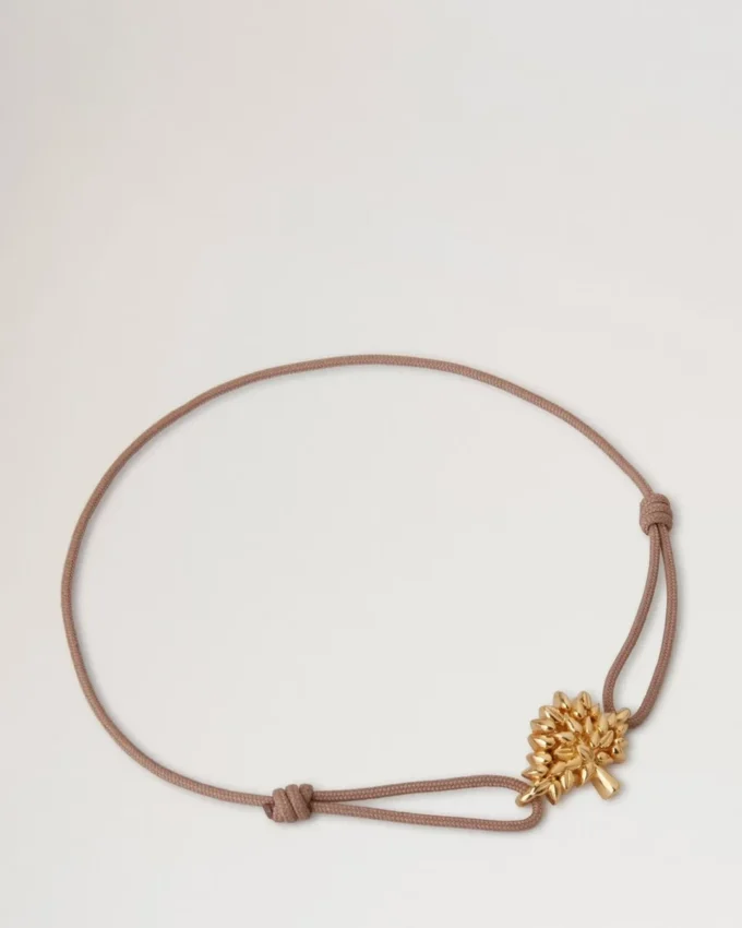 Mulberry Tree Cord Bracelet Teak Sterling Silver & Cord Mulberry Tree Cord Bracelet Teak Sterling Silver & Cord
