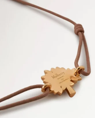 Mulberry Tree Cord Bracelet Teak Sterling Silver & Cord Mulberry Tree Cord Bracelet Teak Sterling Silver & Cord