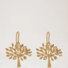 Mulberry Tree Dropped Earrings Brass Metal & Swarovski Crystal Mulberry Tree Dropped Earrings Brass Metal & Swarovski Crystal