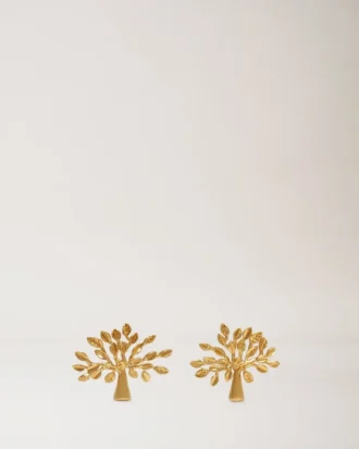 Mulberry Tree Earrings Brass Metal Women Mulberry Tree Earrings Brass Metal Women