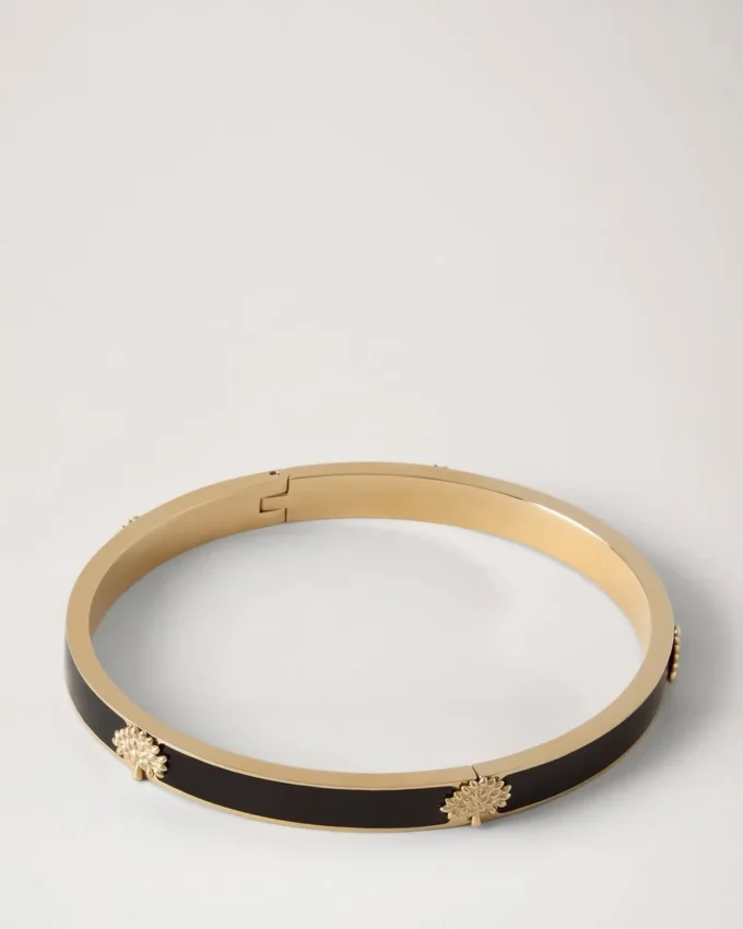 Mulberry Tree Enamel Bracelet Black Stainless Steel & Enamel Mulberry Tree Enamel Bracelet Black Stainless Steel & Enamel
